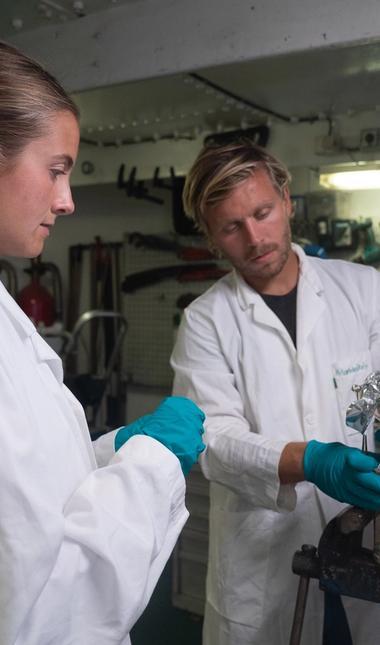 Ragnhild Beck Hestness og Erlend Mundal. Foto: Ingrid Wollberg