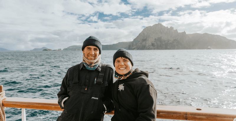 Crew and Cape Horn. Photo: Hanna Thevik