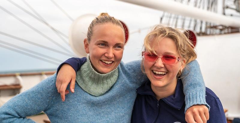 Mathea Knudsen and Hedvig Lyngedal. Photo: Ingrid Wollberg