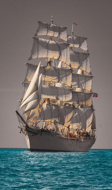 Man on sailing ship 