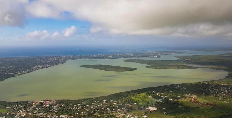 Tongatapu, the main island of the Kingdom of Tonga, showing the capital Nuku’alofa. Photo: Edvard Hviding